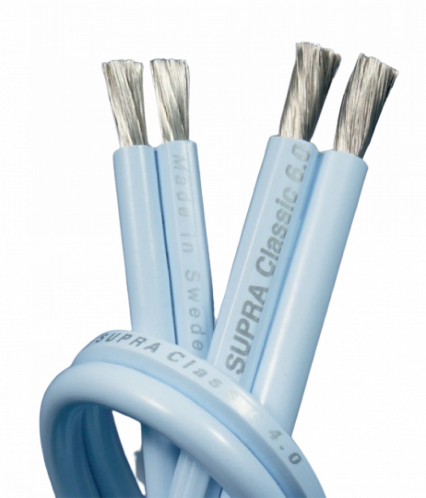 Supra Cables Classic 2x6.0 Blue hos Ljudkallarn.com